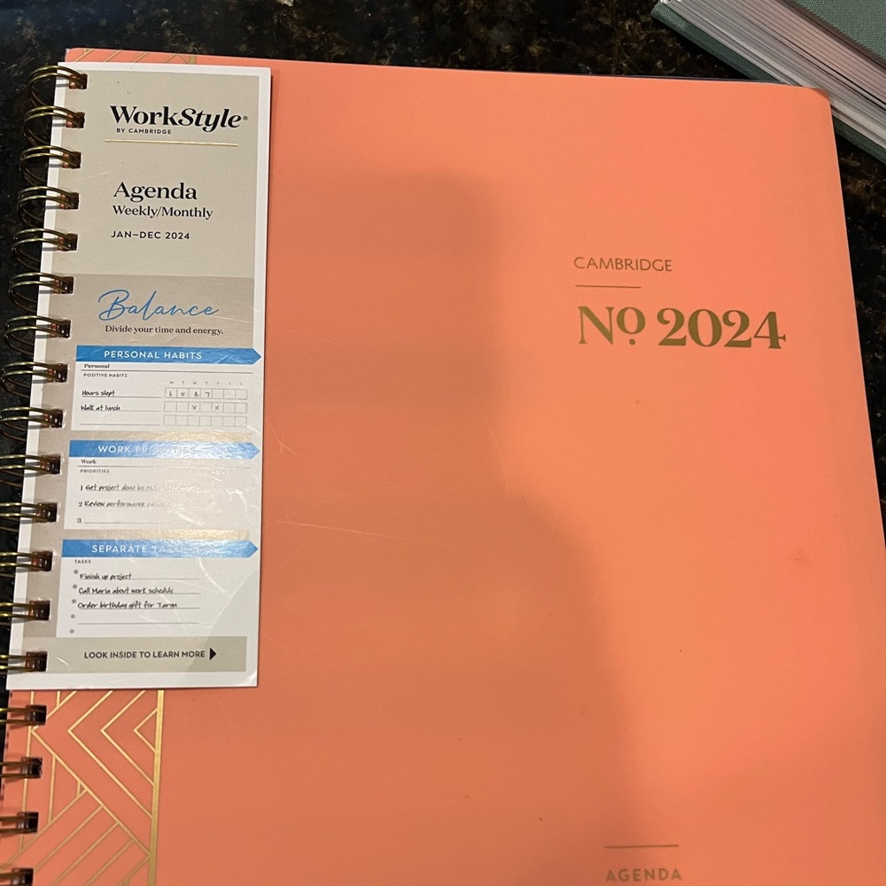 Cambridge monthly/weekly planner